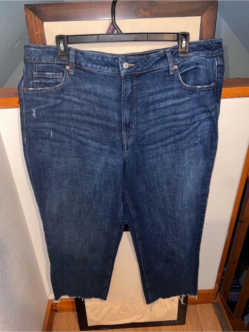 Old Navy Dark Indigo Straight Leg Jeans